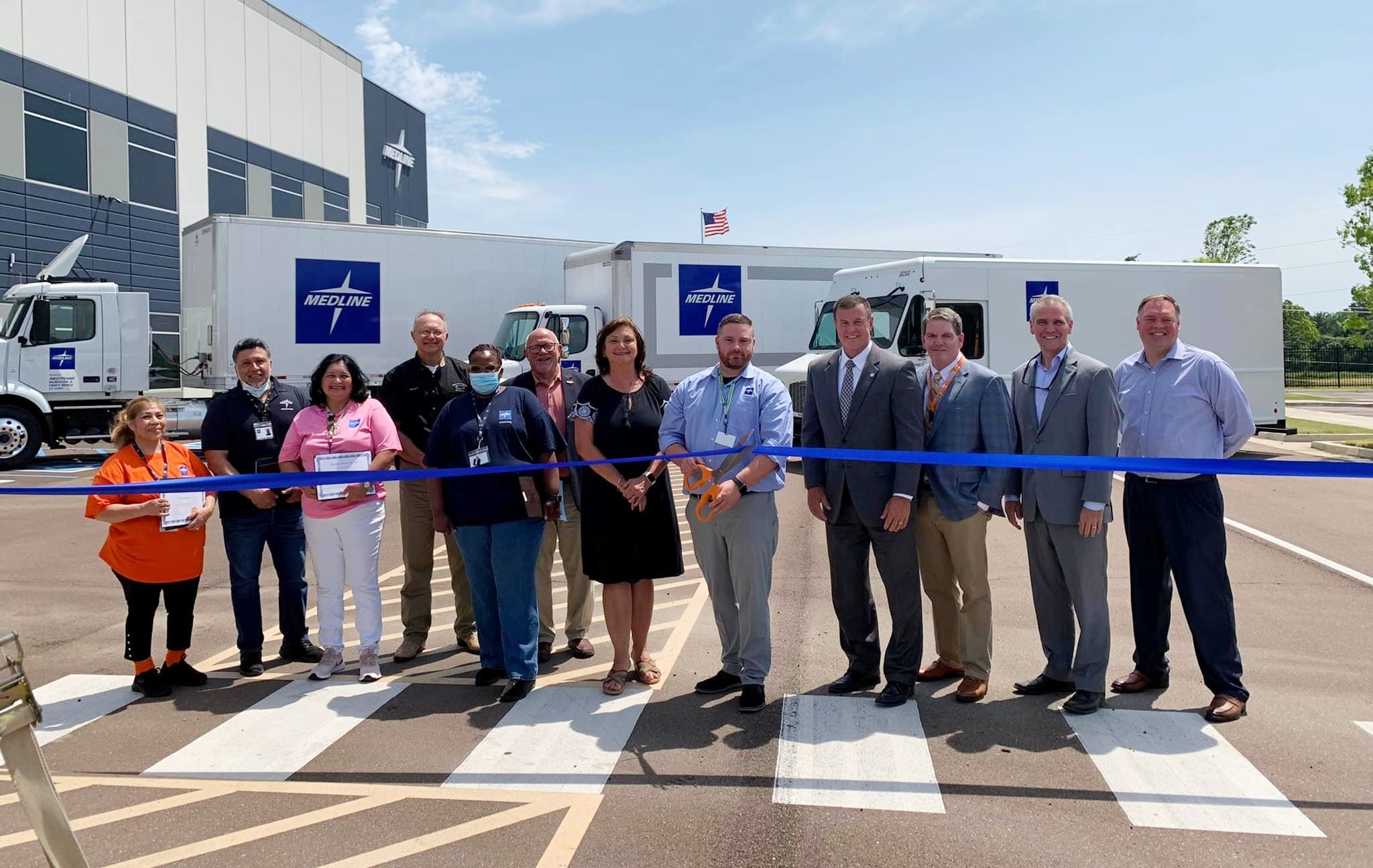 Medline ribbon cutting